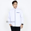 Kemeja Putih Pria/Baju Putih Lengan Panjang/Seragam Kerja Kesehatan/Baju Seragam Instansi Kesehatan. 