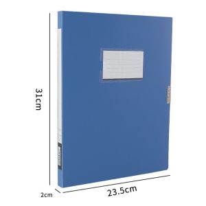 KANNERT Xanh dương đen Bìa hồ sơ A4 Nhựa PP Dày Hộp đựng tài liệu Máy tính để bàn Chống bụi Hộp đựng giấy Văn phòng
