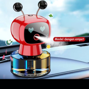Parfum Mobil Dekorasi Robot AI Goyang Aromaterapi Interior Parfum Mobil Udara Segar No Alkohol