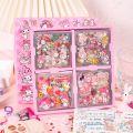 100PCS DIY Sanrio Cinnamon Kuromi Cute Stickers Transparent Cartoon Sticker Gift Box DIY Stationery Pencil Case Stickers. 