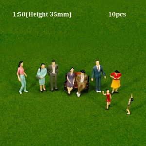 MARINI 10/100pcs Mixed Color Model Building People Figures Different Poses 1:30 1:100 1:200 Scale Passengers Stand/Sit People Model  ABS Simulation Doll