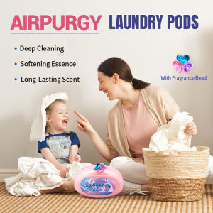 42 Pcs 3-Chamber Laundry Pods Fights Grease & Sweat Stains Protects Color 48-Hour Freshness