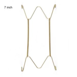 SALOMONER Hanging Dismountable Home Decor Art Fixed Wall Display Decoration Crafts Dish Spring Holder Plate Dish Hanger Securing clip