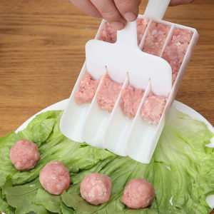 3/4Rows Creative Plastic Meatball Maker Set Fried Fish Beaf Meat Making Balls Mold Kitchen Gadget Cooking Accessories