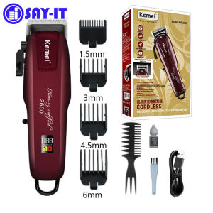 Alat Mesin Cukur Rambut Elektrik Kemei KM-PG2600 Profesional Hair Clipper Cordless Tanpa Kabel