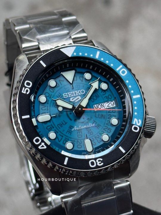 Brand New Seiko 5 Blue Skeleton Dial Men s Automatic Watch SRPJ45K1 Lazada Singapore