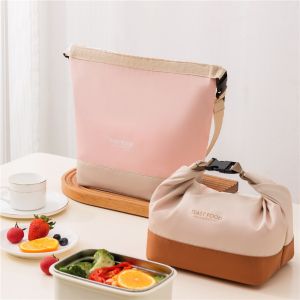 MEEU Adjustable Portable Lunch Bag Foldable Waterproof Crossbody Cooler Bags Multi Functional Large Capacity Insulation Bag Picnics