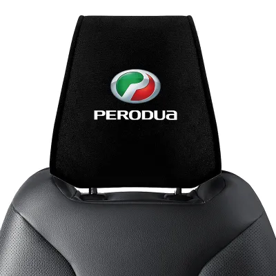 1PCS PERODUA Car Seat Headrest Cover Soft Breathable Car Seat Head Rest Protector Car Anti-Dirty Protective Cover Car Headrest Cover