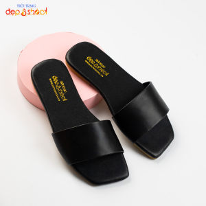 Dép quai ngang nữ bigsize đế bằng thời trang Depvashock MS111