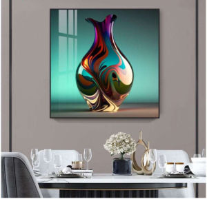 HIMALAYA40*40 Bedroom Dining Room Living Room Office Hotel ABSTRACT FLOWER VASE Paintings DESIGN