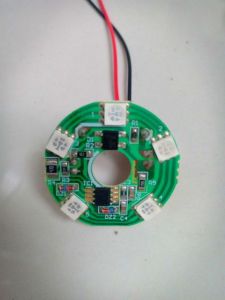 Mạch led đèn thờ 7 màu kèm dây nối - Mạch led đường kính 3.3cm sử dụng điện 220v