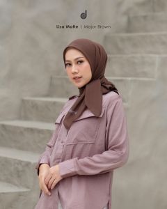 Hijab Square Wanita Muslim Rumah Polos Multi-warna TINGGI:110CM Deenay
