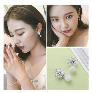 ต่างหูเพชรcz