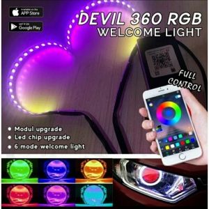 PAKET KOMPLIT SEPASANG Biled Turbo SE Allweather AES 3 Color 25 Inch 60 Watt