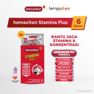 Hemaviton Stamina Plus Multivitamin Kapsul 6 strip [Exp : 02.2028]