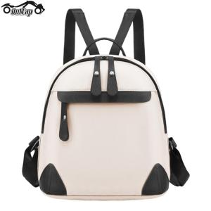 【New Arrival】 Women Sport Backpack Waterproof School Bookbag Casual Daypack Multi-Pocket Hiking Rucksack Solid Oxford Knapsack School Bag