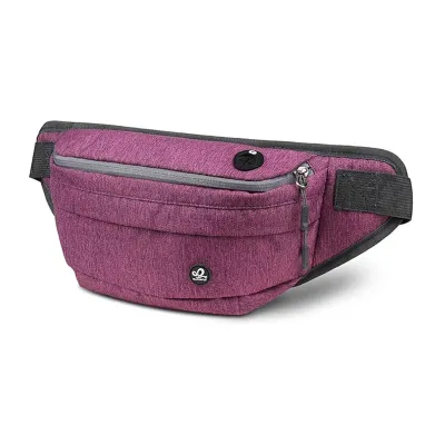 WATERFLY Waist Bag Fanny Pack for Men Women Water Resistant Large Hiking Waist Bag Pack Carrying All Phones for Running Walking Traveling