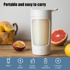 650ml Portable Leakproof Electric Shaker Bottle USB Rechargeable Protein Powder Shaker Mixer Cups Water Bottle for Sports Gym