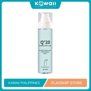 KAWAII Q°20 Pet Deodorizer Spray Perfume Washfree 200ML Dog Cat Deodorant Spray for Puppy Toilet Anti Bacerial Pet Spray Pet Odor Removal