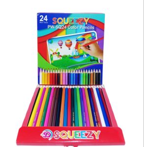 Harga Grosir (1Dus/6packs ) Pensil Warna Panjang 24 Warna PW-SQ24