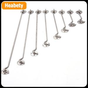【2-3 days delivery】 Stainless Steel Cabin Hook And Eye Latch Lock Shed Gate Door Catch Silent Holder