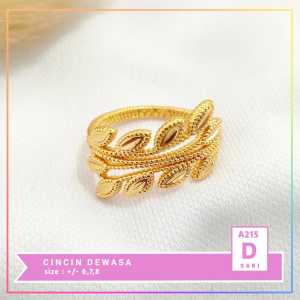 Nice Jewelry Cincin dewasa terlaris perhiasan cincin  wanita lapis emas gold A215