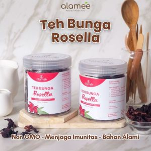 ALAMEE Rosella Tea Teh Bunga Rosela Kering Flower Merah Premium Organik Red 75gr