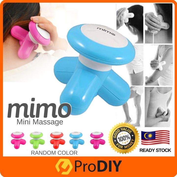 MIMO XY3199 Mini Electric Neck Head Hand Massager ( Random Color ) Lazada