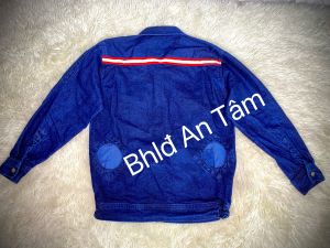 Áo Jean(vải bò) Bảo hộ thợ hàn Chống Cháy séc kéovải tốt(sản phẩm chưa bao gồm quạt)_A30