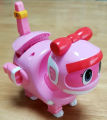GOGO DINO - VIKI Sound Transformer Robot Play Set Pink Multi Submarine Car Vehicle Mode Action Figure Toy Gogodino Transformation Talking Melody Robot Playset. 