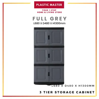 【Laci Plastik/ Plastic Drawer】Kabinet Laci Plastik 3 Tingkat Rak Bertingkat Baju/ Dapur 3 Tier Plastic Drawer Storage Cabinet Clothes
