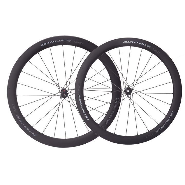 DURA ACE New carbon clincher/Tubeless wheels UD matte surface silver ...