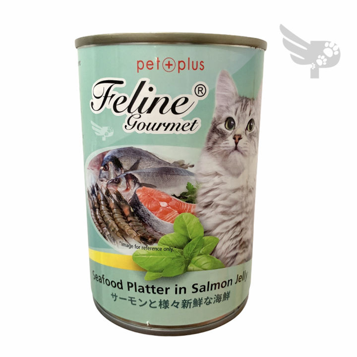 PET PLUS FELINE GOURMET 400g SEAFOOD PLATTER IN SALMON JELLY CAT WET FOOD 400 grams petpoultryph Lazada PH