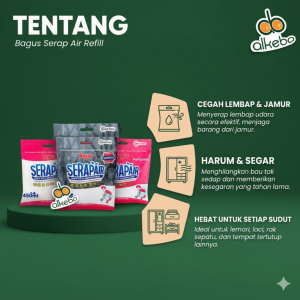 Bagus Serap Air 450ml Refill - Solusi Lemari Baju Bebas Jamur & Bau