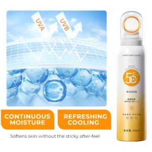 【Malaysia local stock】 150ML full-effect sunscreen 360° round spray SPF50 PA++++ refreshing non-greasy outdoor sunscreen spray