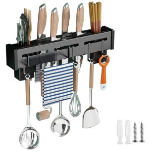 Kitchen Knife Holder Hanging Rack Pantry Organizer Shelf Wall Mount Utensil Storage Counter Shelves Keimav