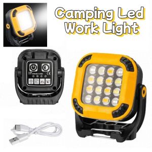SERAPHYXO Compact Camping Led Work Light Super Bright Portable Mini Camping Light Easy To Carry USB Rechargeable Outdoor Emergency Lantern Garage Repairing