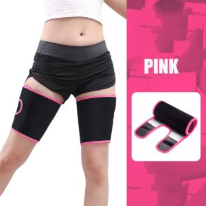 1 Pair Thigh Shaper Sweat Bands Belt Thigh Calf Slimmer Sauna Effect Legs Trimmer for Men Women Weight Loss Workout Wearing