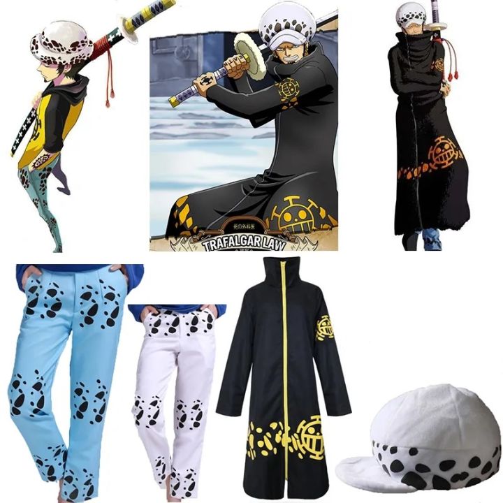 Trafalgar Law one piece 2rd custom pants hat peaked cap blue men