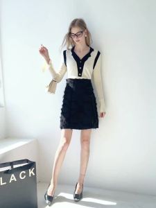 Ammin 2024 Mới Trung Quốc R Fringe Khóa đĩa Xẻ Bên Hông Thiết Kế Váy Cho Phụ Nữ Phong cách Trung Quốc A-Line Chống-Trượt Thanh Lịch Dây Kéo Cao Eo Váy