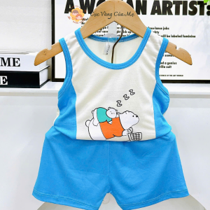 Bộ Ba Lỗ Thun Lạnh Cho Bé Bộ Sát Nách Thun Lạnh Cho Bé Trai Và Bé Gái Mặc Hè - Cục Vàng Của Mẹ [021]