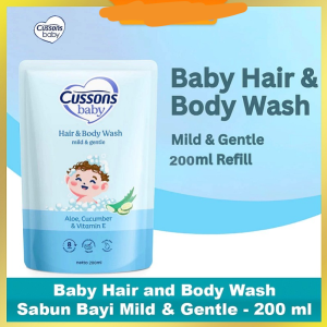 CUSSONS BABY HAIR & BODY WASH 200ML 400ml Mild Gentle