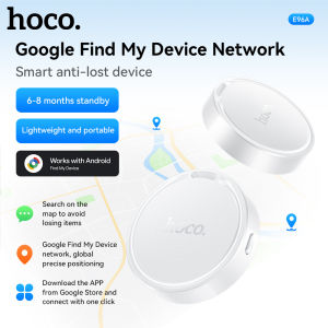 【For Android】HOCO E96A Intelligent Positioning Anti-lost Device Smart Tag Google Find My Device Network GPS Positioning Tracker Lost Reminder Anti-Lost Locator For Key Finder&Pets& Wallet Bag
