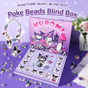 QUIVLOX Blind Box Bracelet 24pcs Sanrio Kuromi Melody Alloy Matibay Sulit Collectible Beaded Jewelry Accessories Gift Item