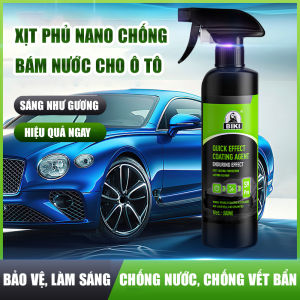 Xịt Phủ Nano BIKI 500ml Chống Bám Nước Sương Mù Mờ Hơi Nước Chống Bám Bẩn Làm Sáng Trên Kính Sơn Đèn Xe Ô Tô