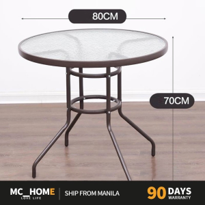 SOFTHOME Outdoor garden tea table and chairs balcony small table table and chairs set suitable umbrella