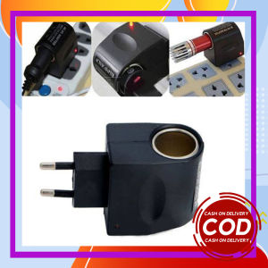 Adaptor Colokan Lighter Mobil ke Listrik 12V 500mA Converter Car Charger Switch ke EU PLUG 12V 500mA
