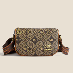 ice. cherry: กระเป๋าสะพายไหล่สตรีสไตล์เรโทร มีซิป มีพื้นที่ใส่ของได้เยอะ วางมือถือได้ทุกสไตล์ EP8878