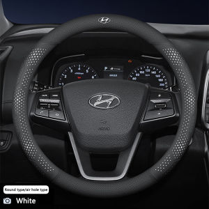 Hyundai Elantra Grand Starex Santa Fe Sonata Tucson Matrix Accent steering wheel cover special antibacterial antifouling breathable non-slip ultra-thin Nappa leather four seasons special car