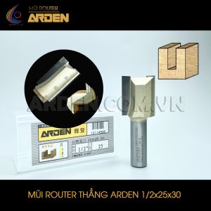 Mũi Phay Router CNC Thẳng 12.7x25x30 mm